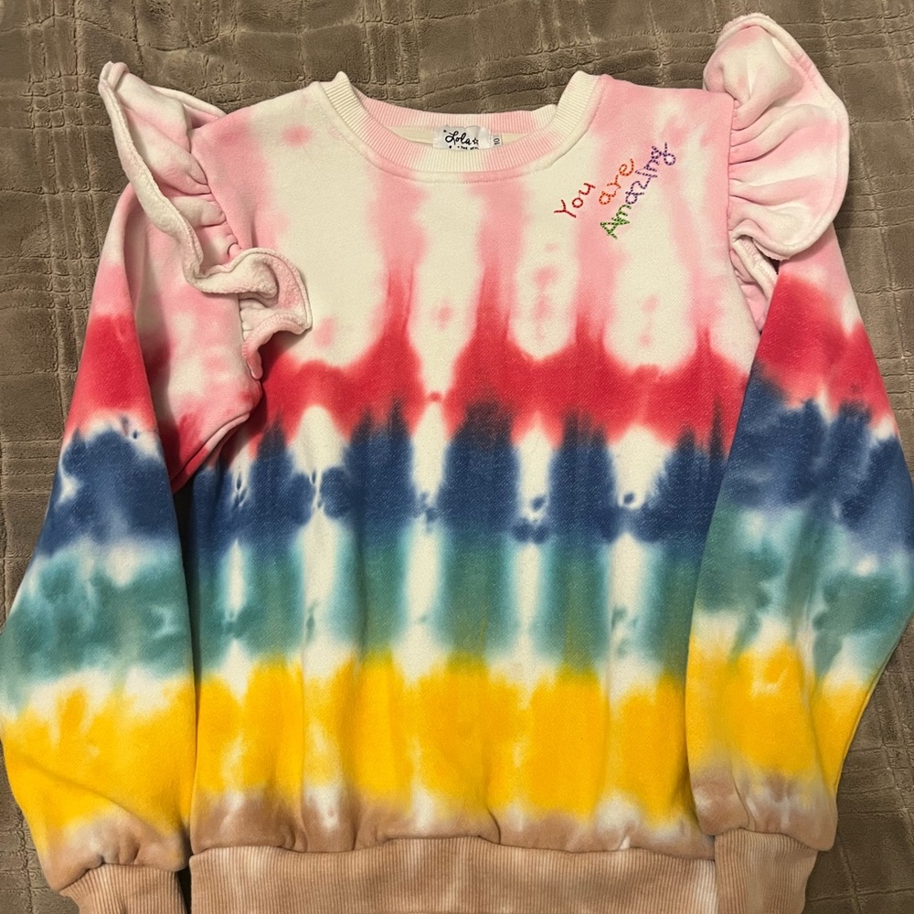 Lola and the Boys Tie-Dye Sweatshirt size 10